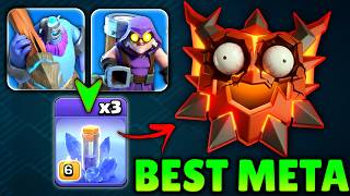 The EASIEST Spam Army For NONSTOP 3 Stars At TH18 THROWERS Ruin Witch Guide Attack Strategy In COC screenshot 3