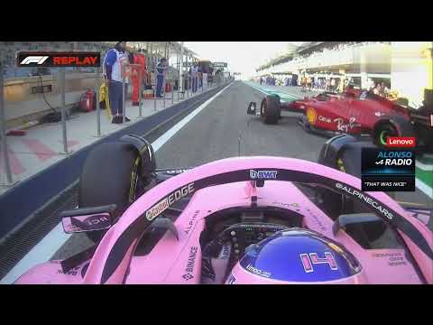 Alonso vs. Sainz pit lane incident - F1 Bahrain GP 2022 FP3