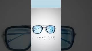 glasses for looking iron man love you 3000