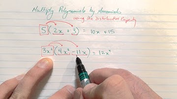 Multiplying Polynomials by Monomials using the Distributive Property