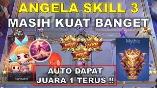 COMMANDER ANGELA SKILL 3 MASIH KUAT BANGET !! AUTO JUARA 1 TERUS !! COMBO MAGIC CHESS TERKUAT 2024