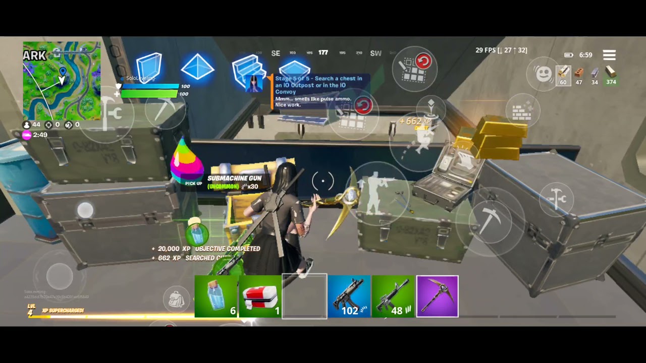 Search a chest in an IO outpost or in the IO convoy fortnite chapter 2