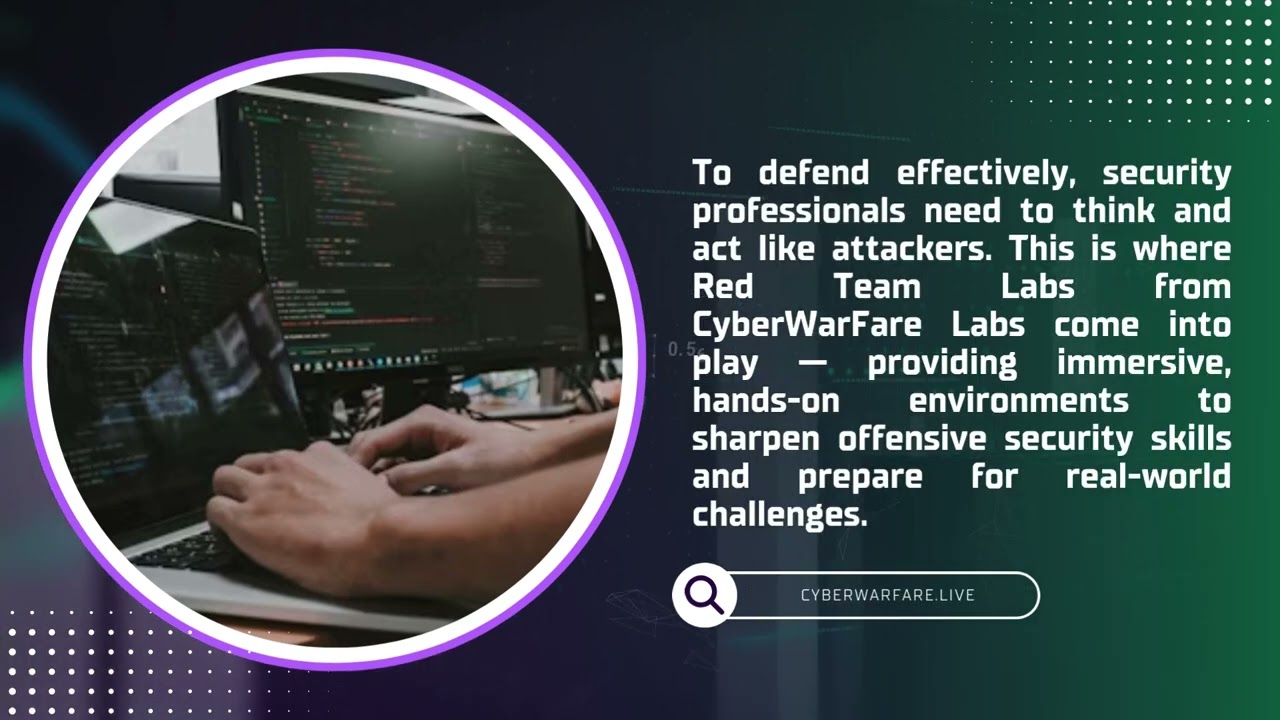 Master Offensive Security Skills with Red Team Labs at CyberWarFare Labs