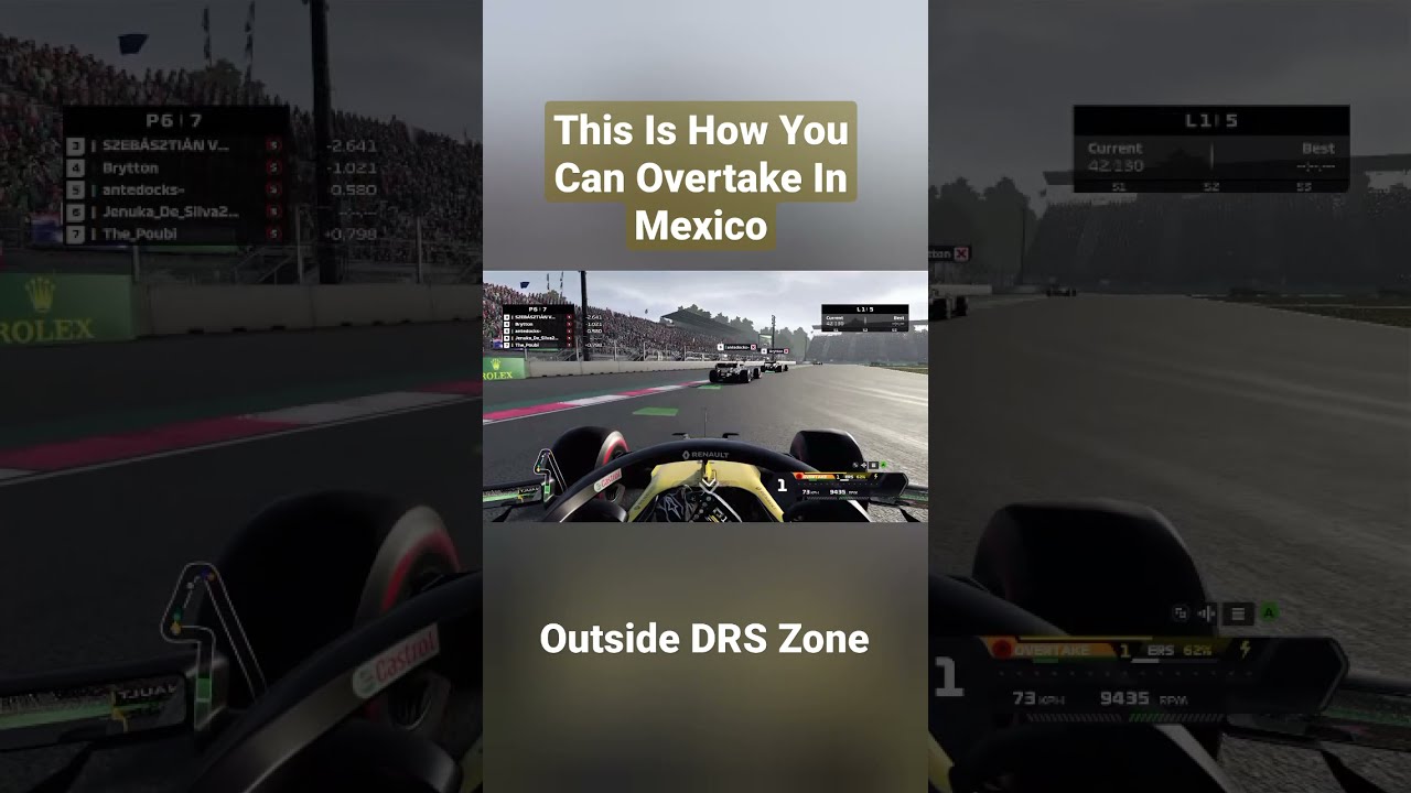THIS IS HOW YOU CAN OVERTAKE IN MEXICO OUT OF DRS ZONE F1 2020 DJA Racing Point