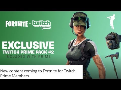 How To Get Free Skins In Fortnite Battle Royale New Twitch Prime Pack 2 Youtube