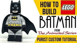 Bauanleitung instruction Figur Batman Basic Sculptur Eigenbau Unikat Moc Lego 