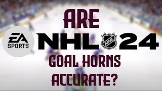 Are NHL 24 Goal Horns Accurate?
