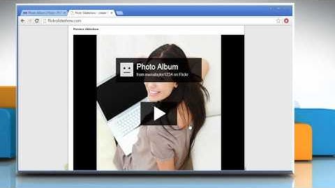 How to create a Flickr® Slideshow for your website :Tutorial