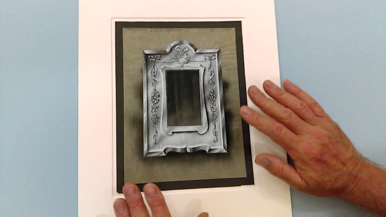 FINE ART NOUVEAU HANDPAINTED GOUACHE SILVERSMITH'S DESIGN for PHOTO FRAME c.1905