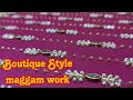 Pink maggam work  simple design  latest boutique style latest maggam work maggamwork boutique