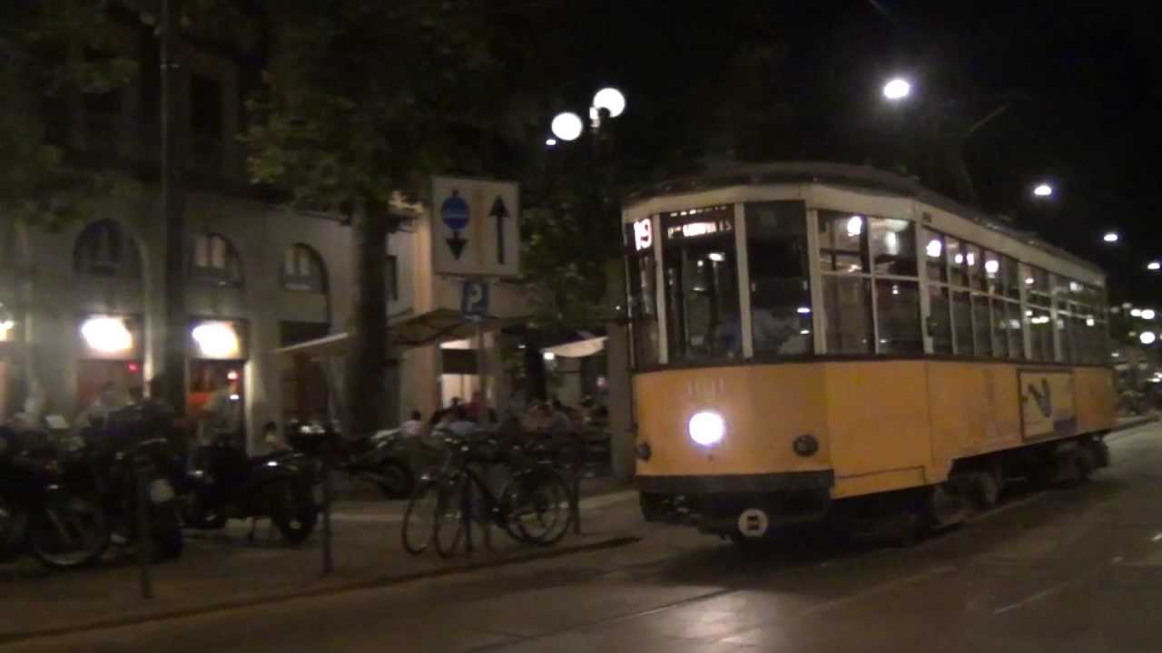 Peter Witt Trams in MIlan June 2012.   Ventotto Tram Milano