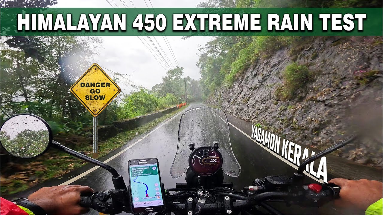 EXTREME RAIN TEST HIMALAYAN 450 Kerala Monsoons | Idukki 