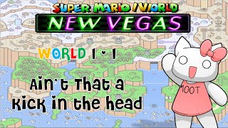 [SMW Hack - Super Mario /v/orld 3 : New Vegas] 1-1:Ain't That a Kick in the Head screenshot 3