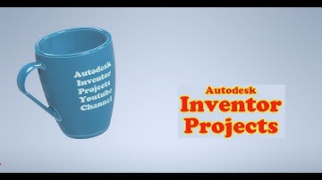 How to design a Cup by Autodesk Inventor? (Autodesk Inventor Tutorial  Model 60)