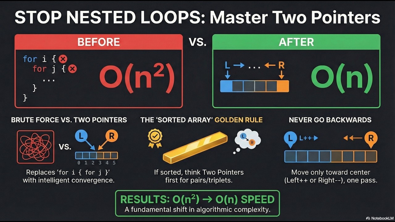 Two Pointers Technique 🔥 MASTER DSA Pattern | Pair Sum, Remove ...