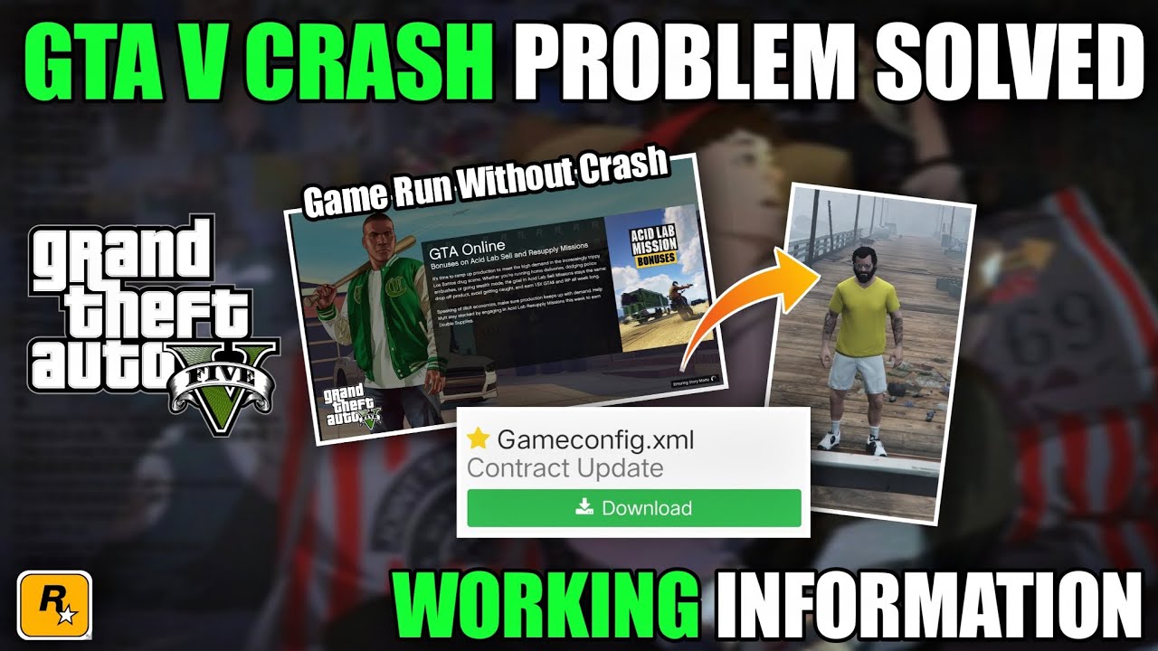 GTA V HOW TO PLAY GTA 5 WITHOUT GAME CRASHING FULLY WORKED