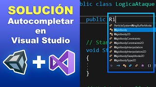 Unity - SOLUCION error autocompletado en Visual Studio
Veremos vaaaaaaarias soluciones para arreglar el problema de autocompletado en Visual Studio para nuestros proyectos de Unity. Espero con este video ya no tengan dificultados con los codigos 😉👍
✅ Enlace de la cuenta de PATREON del canal:
https://www.patreon.com/donpachi
📸 Intragram:
https://www.instagram.com/precisestrikes
🐤 Twitter:
https://twitter.com/precisestrikes
💬 Únete al Discord del canal:
https://discord.gg/vtdwgp6
Enlaces:
✅Crea una copia de seguridad 🛑AHORA!!!🛑:
https://youtu.be/la6jvNMZrRg
✅Solucion 2:
https://youtu.be/SGZzA5tcu3Y
✅Solucion 4:
https://stackoverflow.com/questions/42597501/autocompletion-not-working-in-visual-studio Unity - SOLUCION error autocompletado en Visual Studio