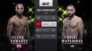 leon edwards vs belal Muhammad full fight