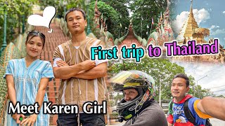 The first time I traveled to Thailand and met a cute Karen girl.💕🥰