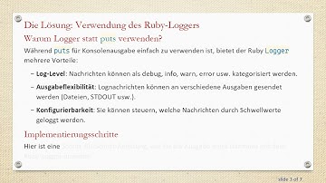 Wie man die Ausgabe des puts-Befehls in Ruby-Daemons einfach in eine Logdatei umleitet