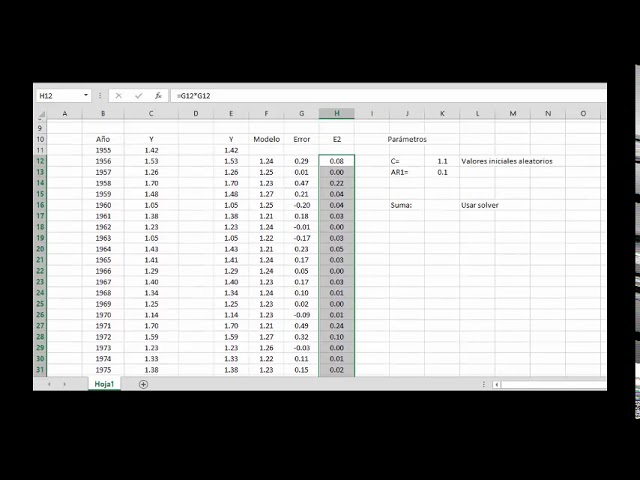 Introducir 55+ imagen modelo autorregresivo excel