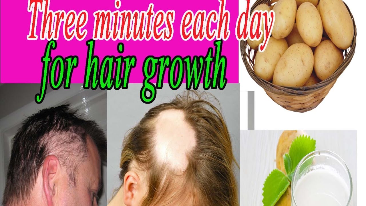 Hair Growth Treatment At Home3 MINUTES PER DAY Potato Juice Hair