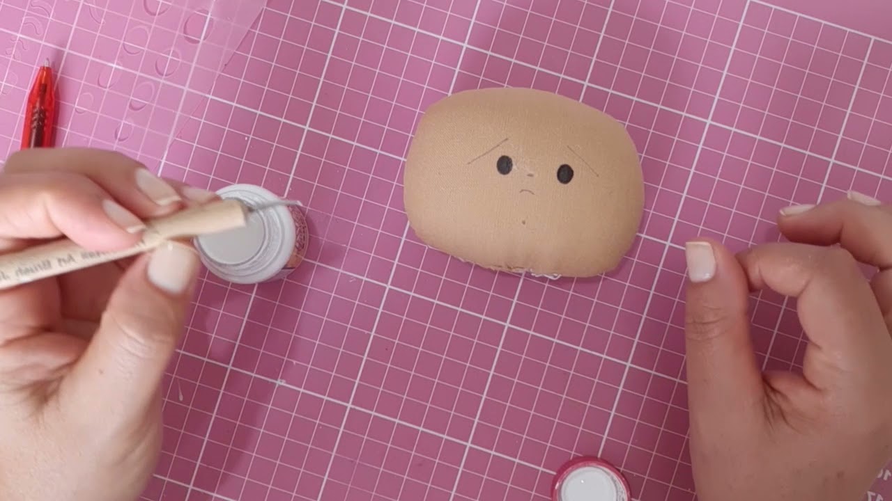 Como Fazer Rostinho de Boneca de Pano