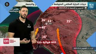 الأردن | تقلبات كبيرة في درجات الحرارة خلال عطلة نهاية الأسبوع | الخميس 4-5-2023