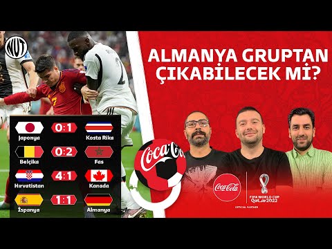 İspanya 1-1 Almanya, Japonya 0-1 Kosta Rika, Belçika 0-2 Fas, Hırvaristan 4-1 Kanada | Coca - Cola