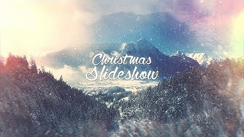 Christmas Slideshow free after effects templates