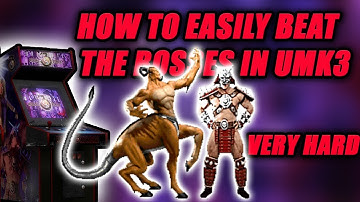 How To Easily Beat The Bosses In UMK3 Very Hard (Motaro & Shao Kahn) Legacy Kollection