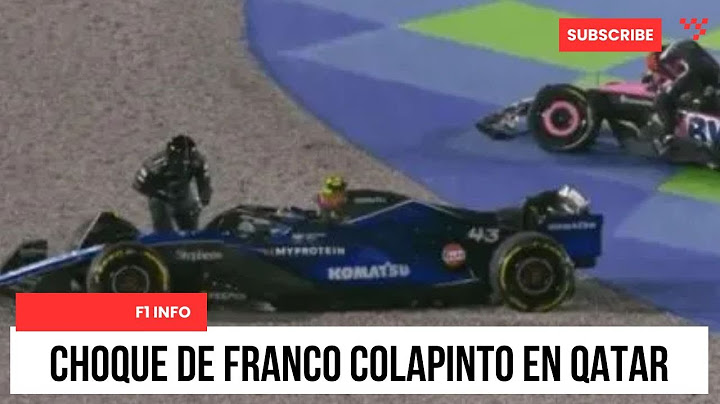 Así fue el CHOQUE de FRANCO COLAPINTO desde su propia cámara, que lo dejó afuera del GP de Qatar