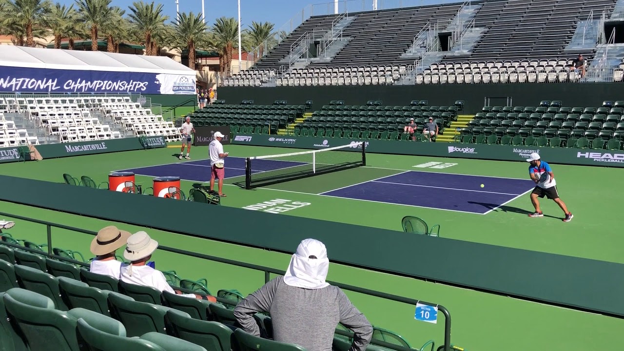 2018 Pickleball Nationals (5.0 Singles on Center Court) YouTube