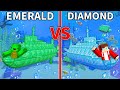 Who will win? RICH Mikey VS JJ Submarine BATTLE: Diamond & Emerald in Minecraft animations