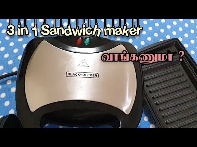 Black & Decker 3 in 1 Sandwichmaker, Grill & Wafflemaker - Review and Demo  