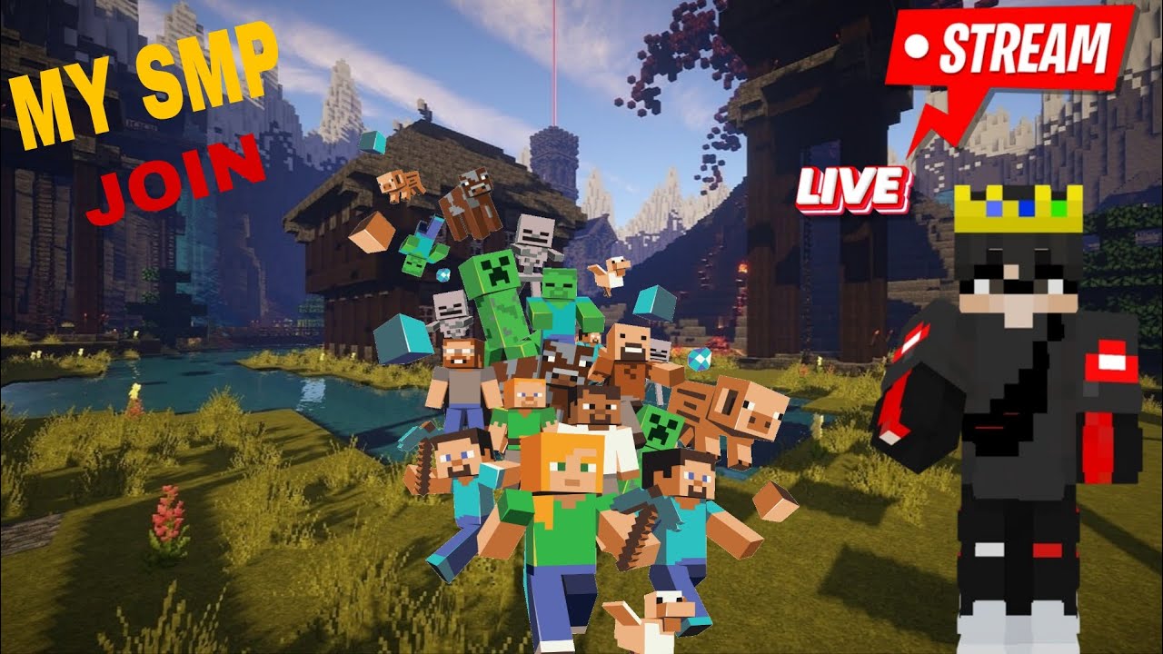 MINECRAFT LIVE PLAY IN MINECRAFT SURVIVAL SMP WITH SUBSCRIBERS AND MADE ...
