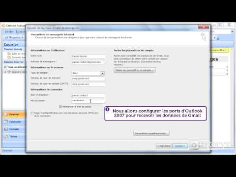 Vidéo: Comment ajouter Gmail à Outlook 2007 avec IMAP ?