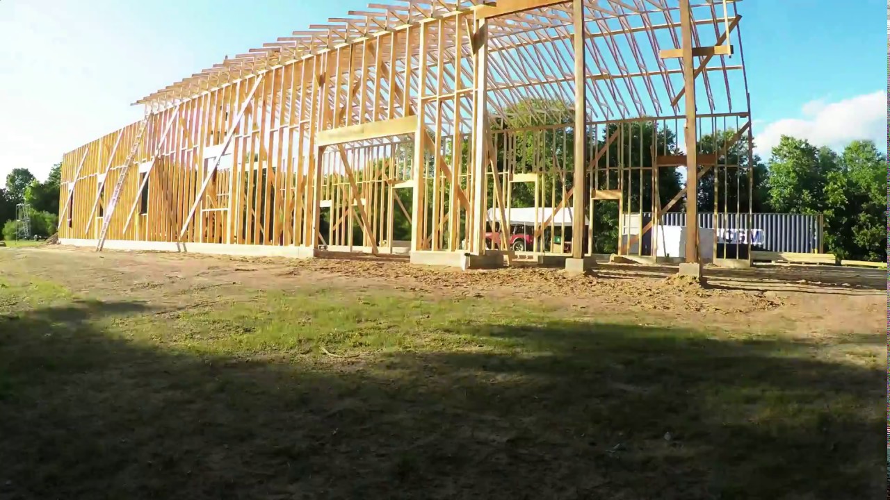 House Framing 7 / 18 2x6 walls parable truss Ijoist YouTube