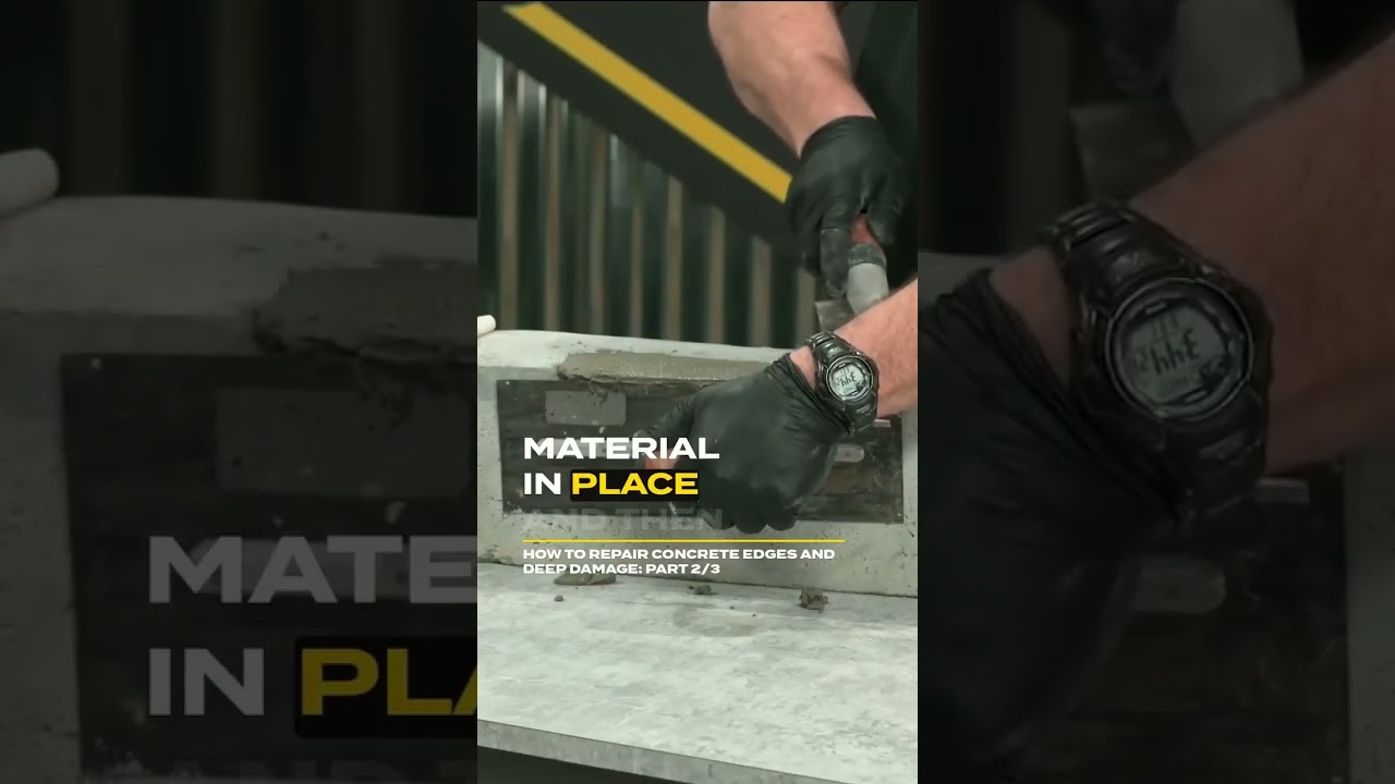 Trowel in place with Fast-Setting Cement Patcher | 