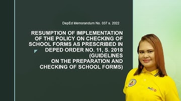 2022 NEW GUIDELINES OF ON-SITE CHECKING OF FORMS