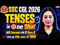 Tenses in English Grammar | Tenses for SSC CGL | Tenses for Competitive Exams | Tenses by Ananya Mam