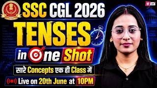 Tenses in English Grammar | Tenses for SSC CGL | Tenses for Competitive Exams | Tenses by Ananya Mam