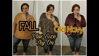PLUS SIZE FALL TRY ON | Old Navy Dressing room