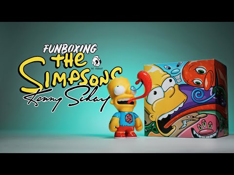 Kidrobot The Simpsons x Kenny Scharf Art Figure 6 inch - YouTube