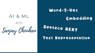NLP - 03. Text Representation Part 2 (Word2Vec, SentenceBERT)