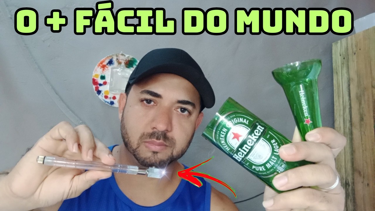 💣🔥 DÚVIDO VOCÊ NÃO CORTAR GARRAFAS de VIDRO ASSIM 