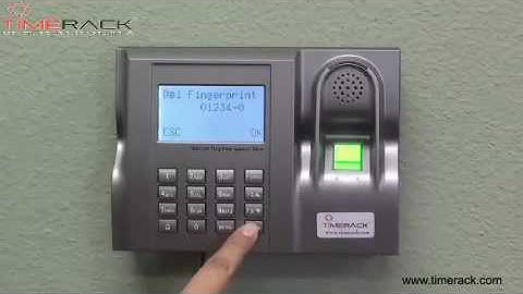 TimeRack - Delete User from Fingerprint Clock