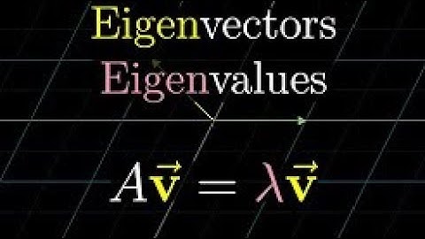 Eigen Value and Eigen Vector || in hindi || VCLA || video