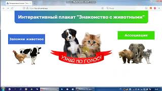 Интерактивный плакат "Знакомство с животными", конкурс "Компьютер. Образование. Интернет", 2022 г. screenshot 4