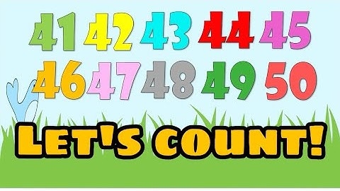 Count numbers 41 - 50 for kids | Teacher Honey